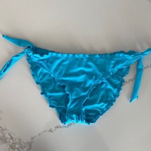 Victoria Secret Ruffle Bikini Bottom. Size Large
